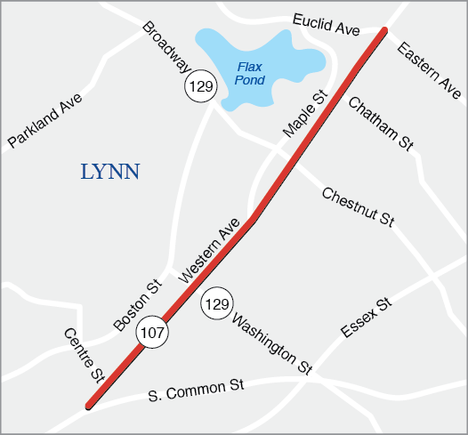 LYNN: REHABILITATION OF WESTERN AVENUE (ROUTE 107) 